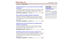 Desktop Screenshot of feynman.cz